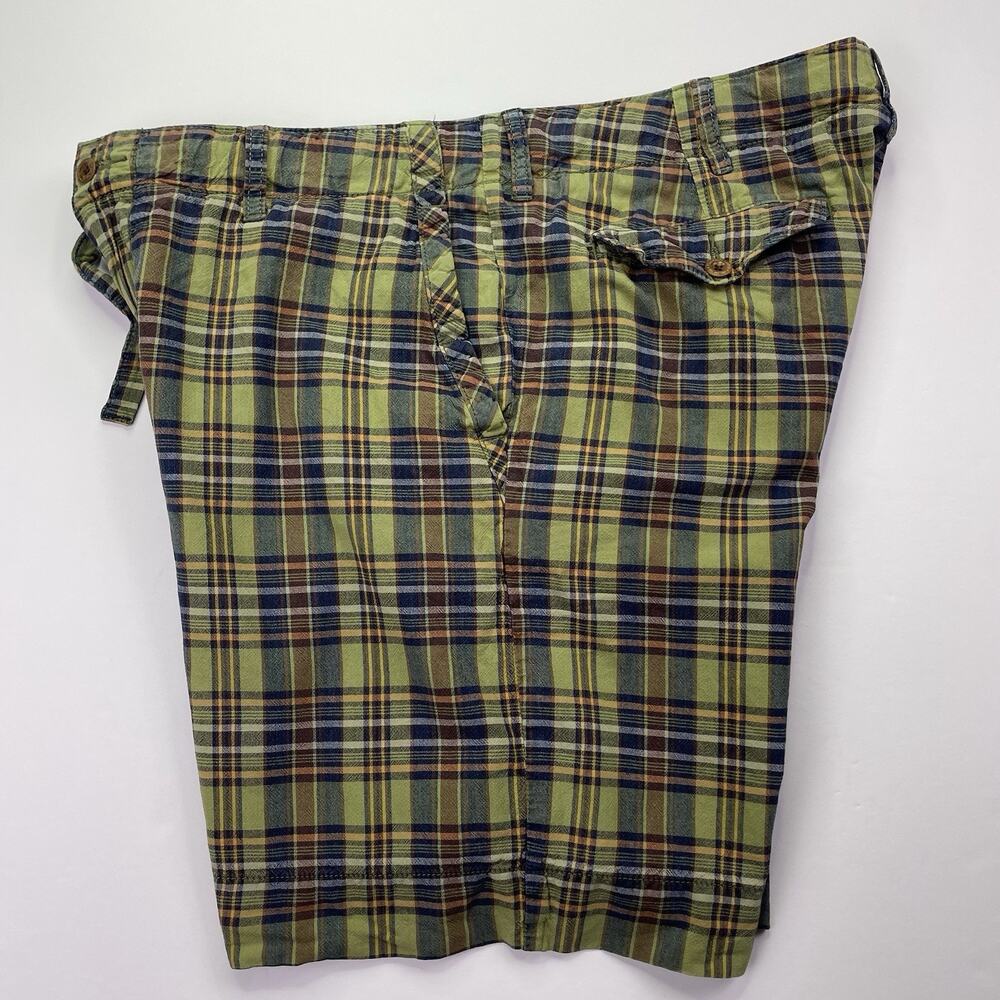 Polo Ralph Lauren Plaid Shorts Men’s 36 Bermuda Picnic Preppy Casual 100% Cotton
